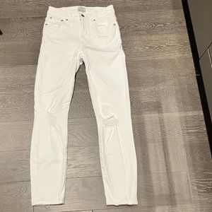 J.Crew Lookout High Rise Skinny Crop Distressed Jeans